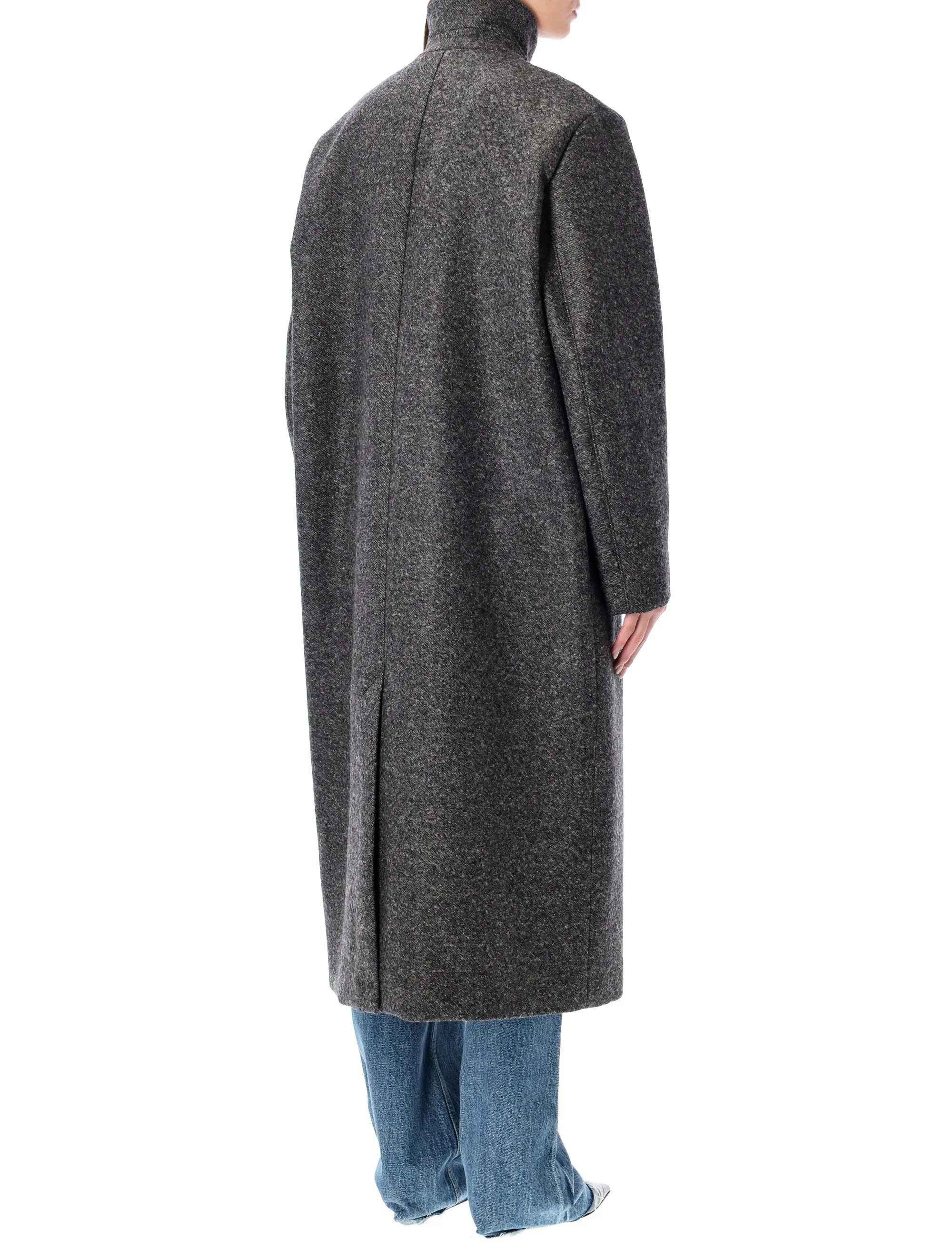 SOEUR GERMAIN LONG GREY WOOL COAT sold by Lord & Taylor product image thumbnail 2