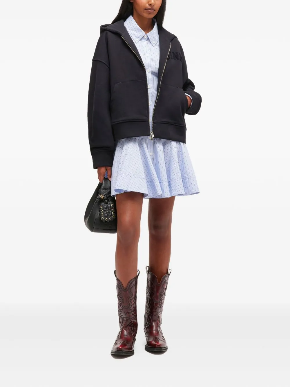 ORGANIC COTTON ZIPPED HOODIE sold by Lord & Taylor product image thumbnail 4