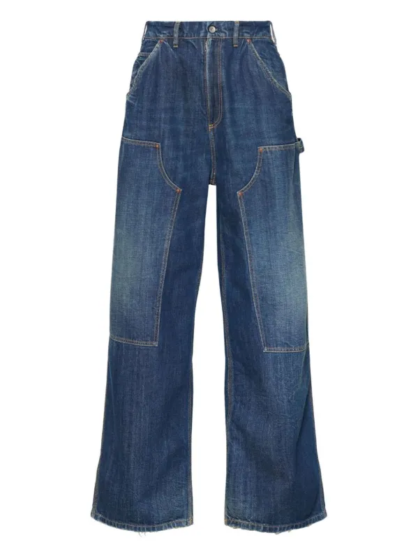 WIDE-LEG DENIM JEANS sold by Lord & Taylor
