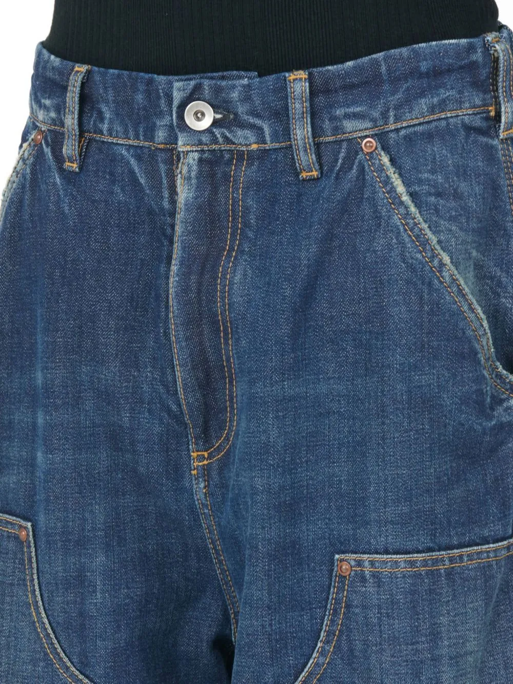 WIDE-LEG DENIM JEANS sold by Lord & Taylor product image thumbnail 2