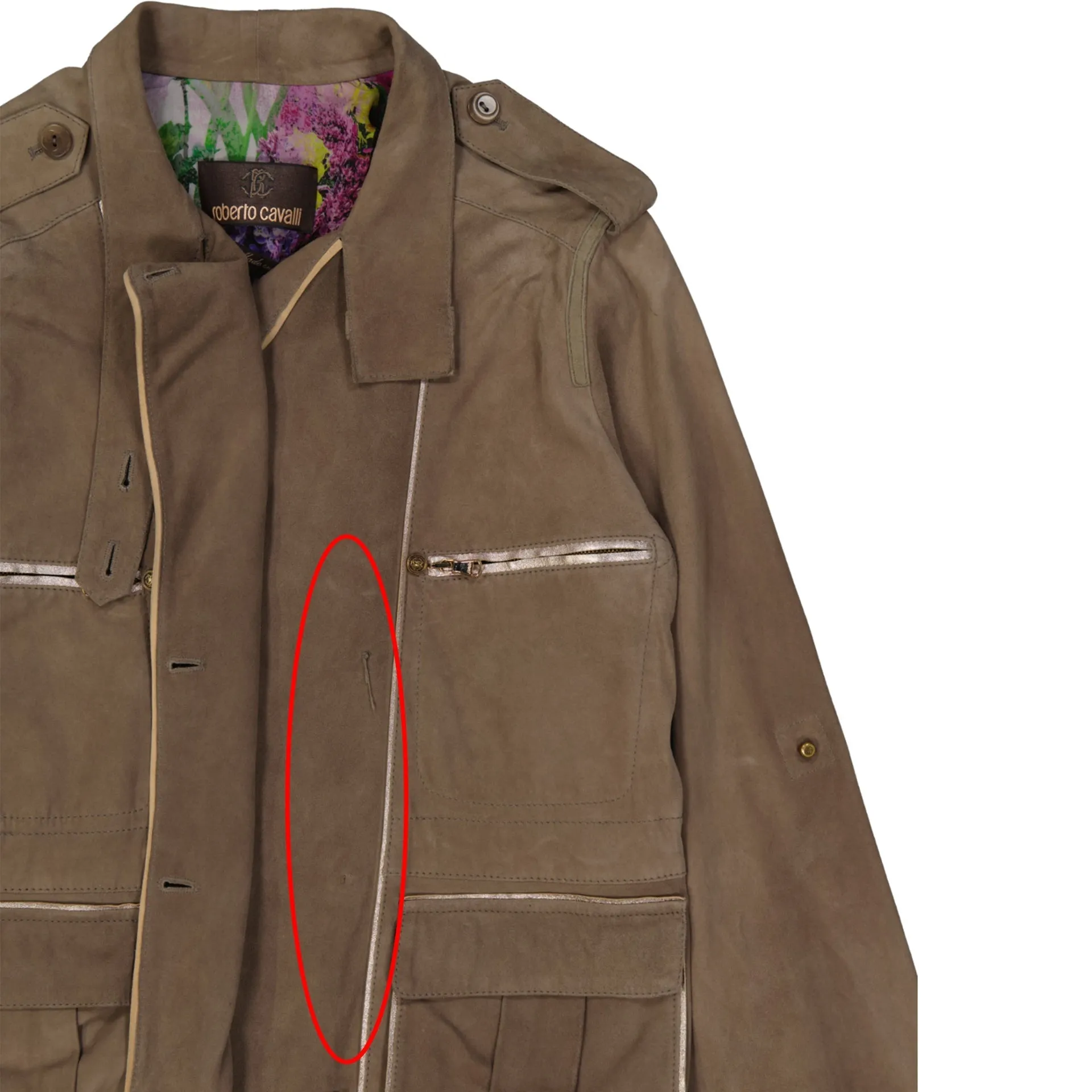 Roberto Cavalli Leather Jacket sold by Lord & Taylor product image thumbnail 3