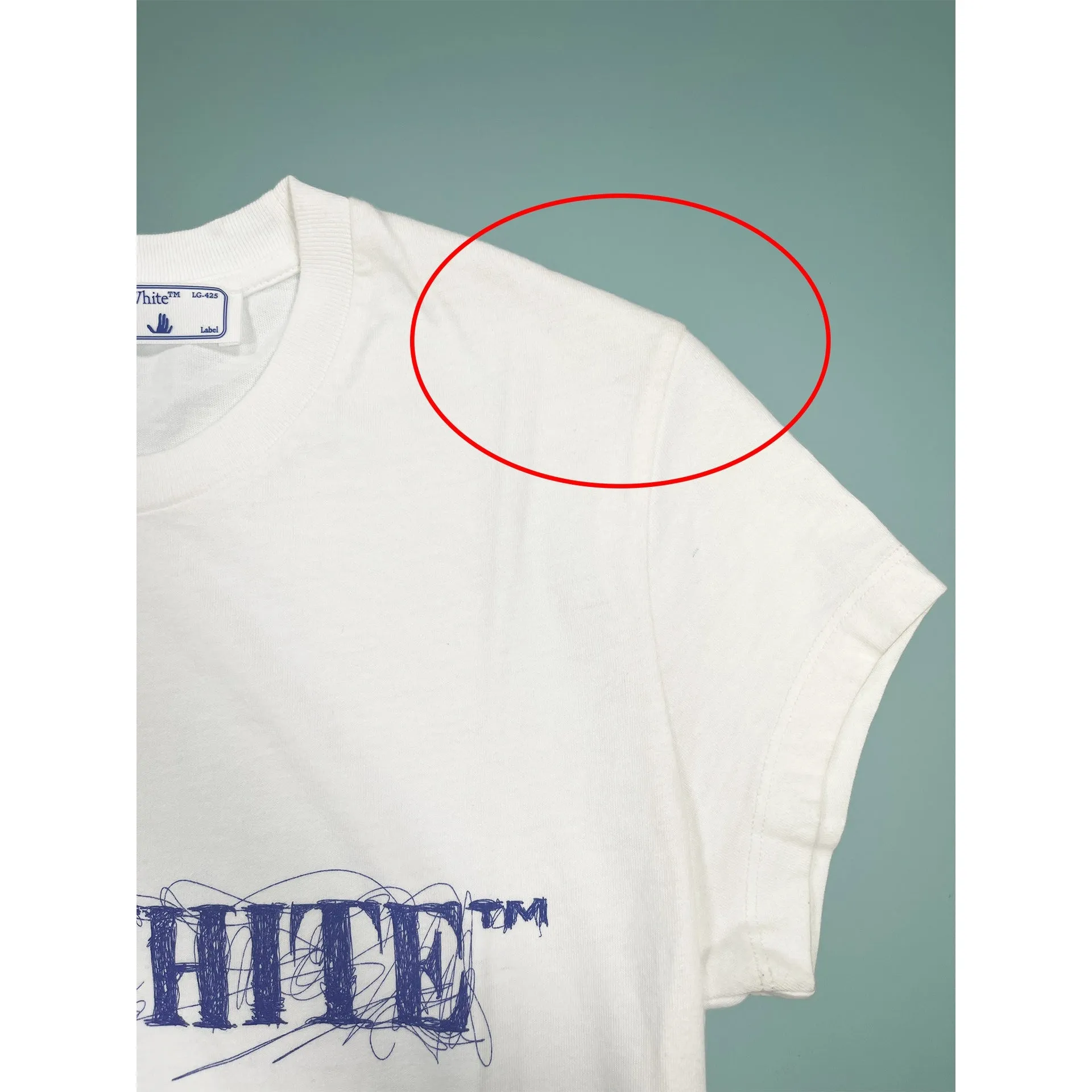 Off-White Pen Logo T-Shirt sold by Lord & Taylor product image thumbnail 4
