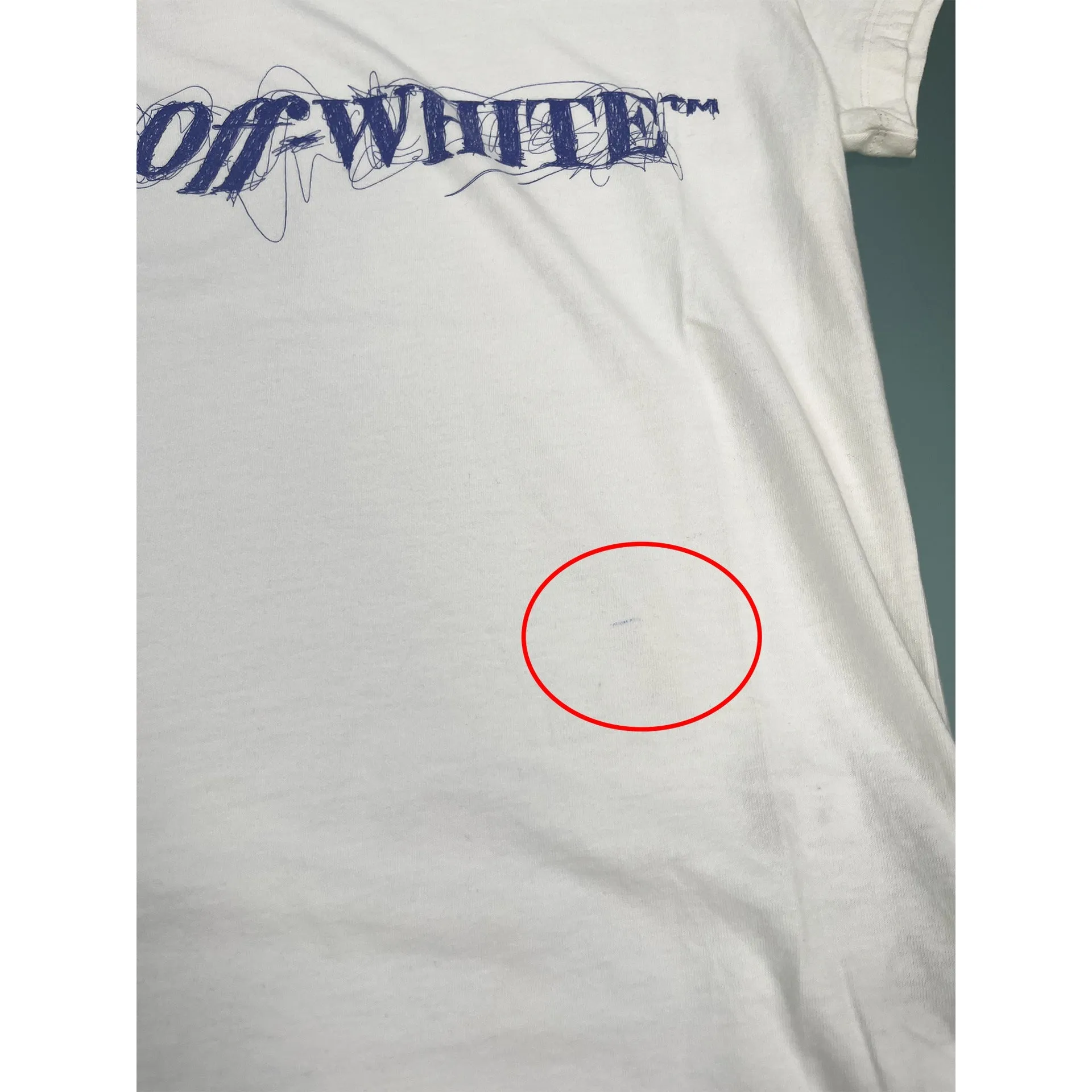 Off-White Pen Logo T-Shirt sold by Lord & Taylor product image thumbnail 5