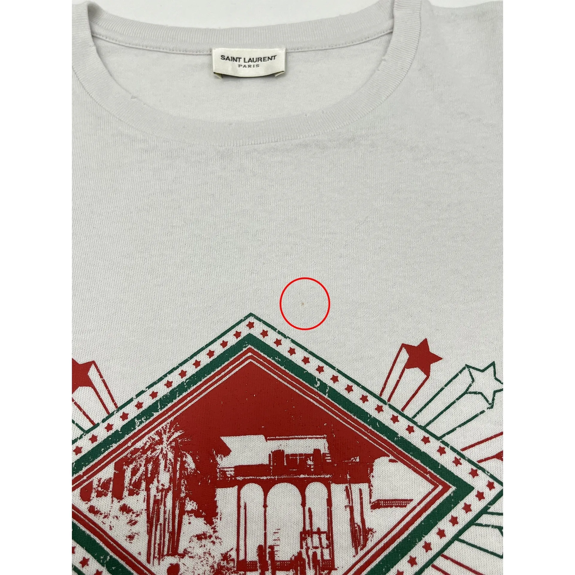 Saint Laurent Cotton Logo T-Shirt sold by Lord & Taylor product image thumbnail 5