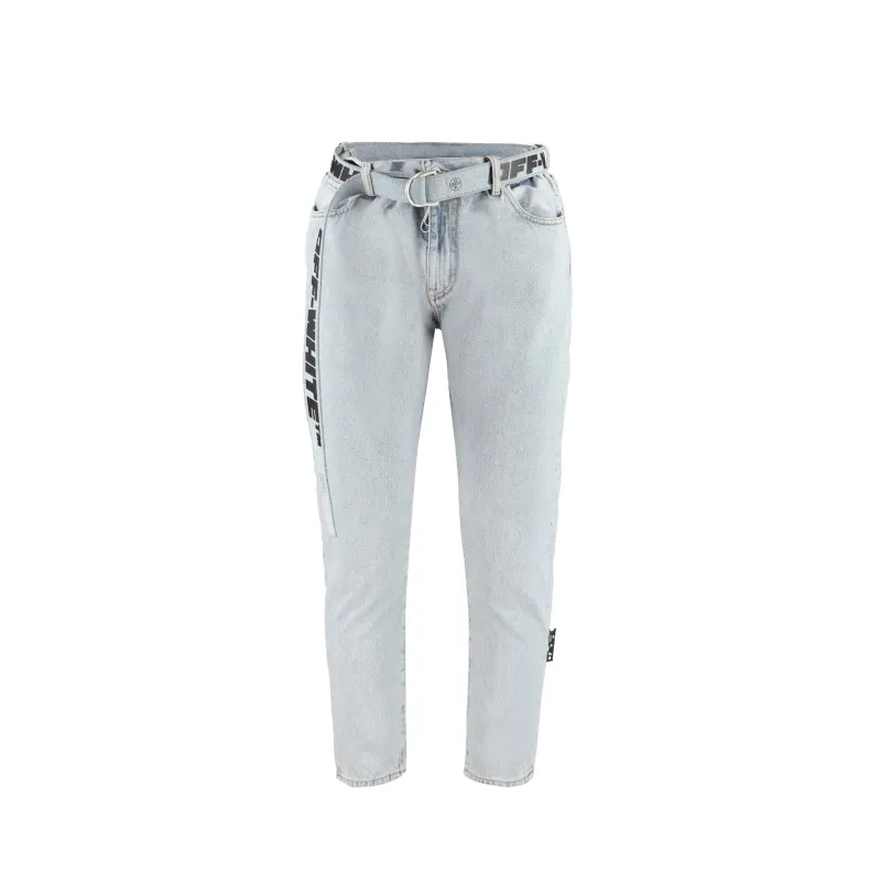 Off-White Belted Denim Jeans sold by Lord & Taylor