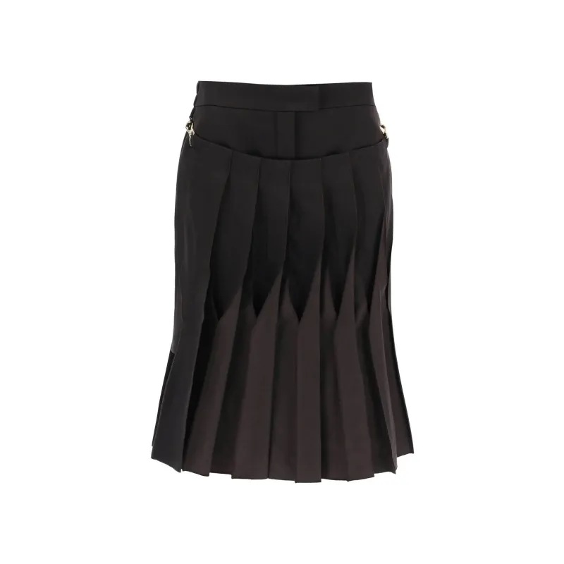 Fendi Cotton And Silk Washed Skirt sold by Lord & Taylor