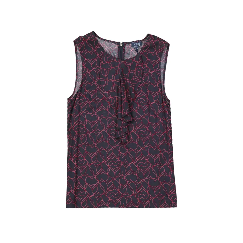 Armani Jeans Heart Printed Top sold by Lord & Taylor