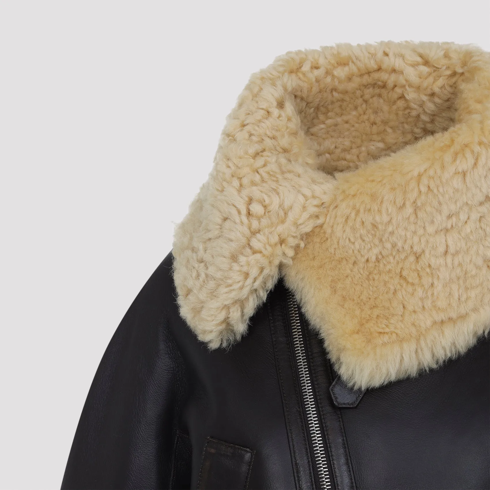 DARK BROWN THE AVIATORE LAMB LEATHER JACKET sold by Lord & Taylor product image thumbnail 5