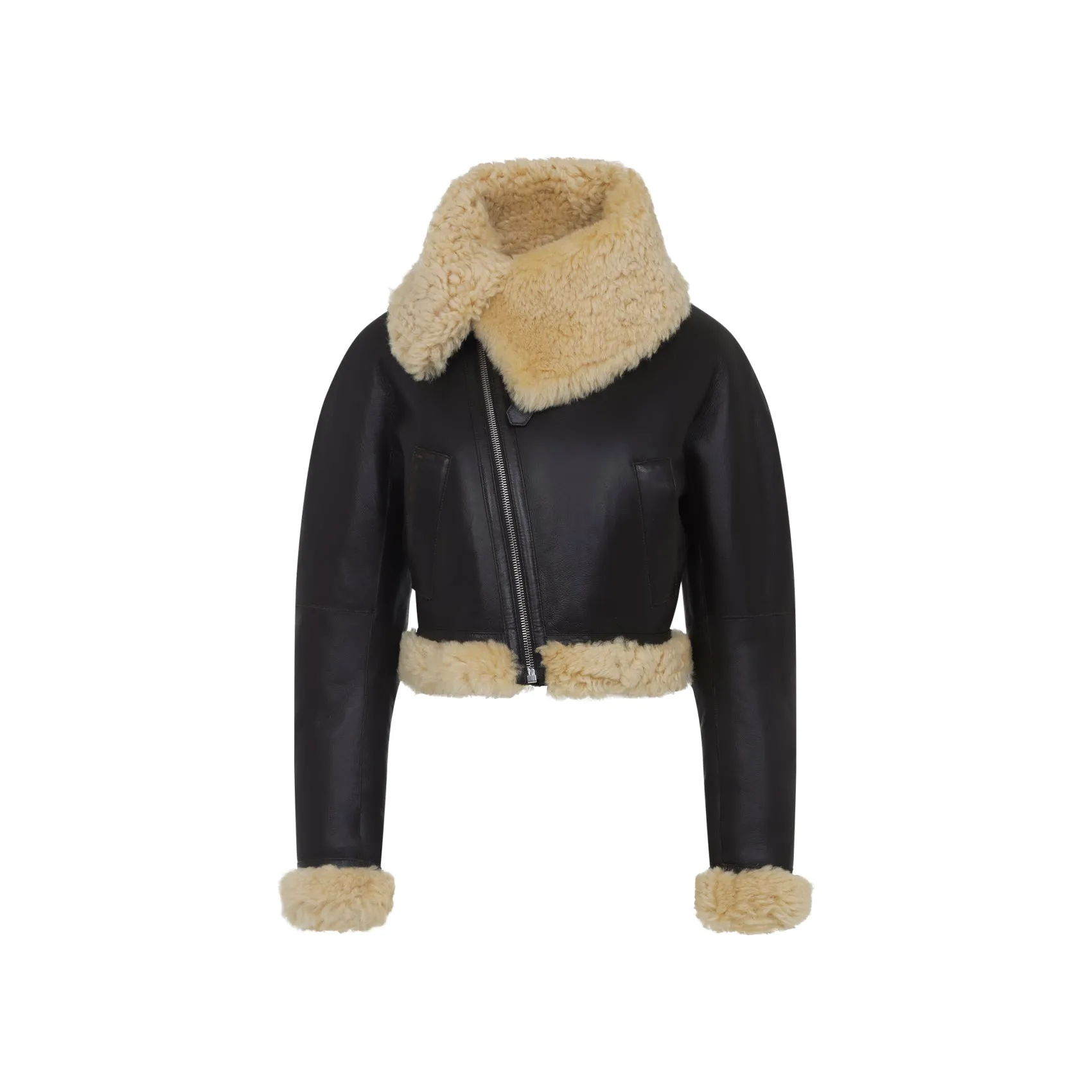 DARK BROWN THE AVIATORE LAMB LEATHER JACKET sold by Lord & Taylor product image thumbnail 2