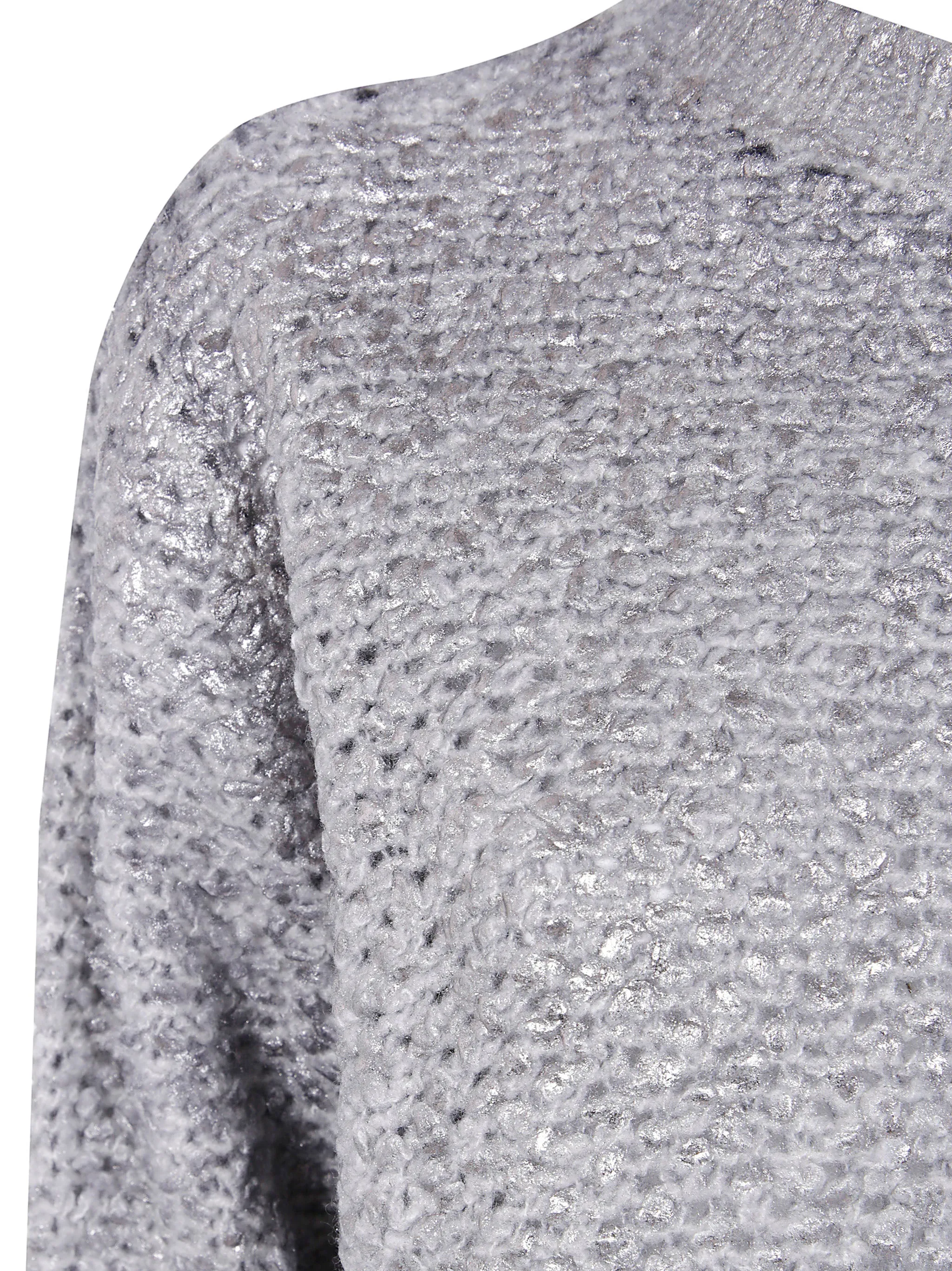 "HAND PAINTED" ROUND NECK FURRY STITCH PULLOVER WITH LAMINATION sold by Lord & Taylor product image thumbnail 3