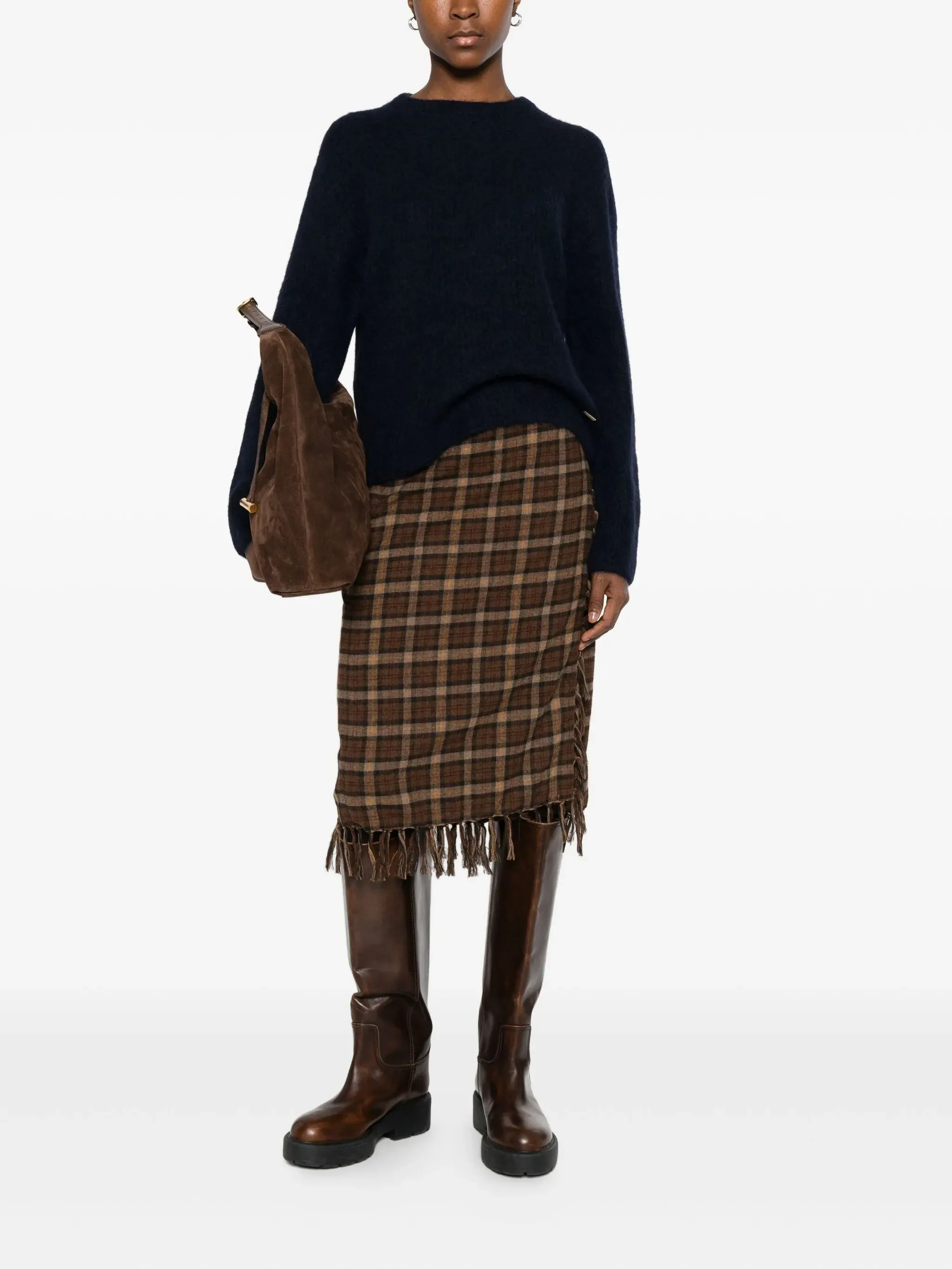 GARMENT-DYED CREW NECK SWEATER IN ALPACA AND WOOL BLEND sold by Lord & Taylor product image thumbnail 2