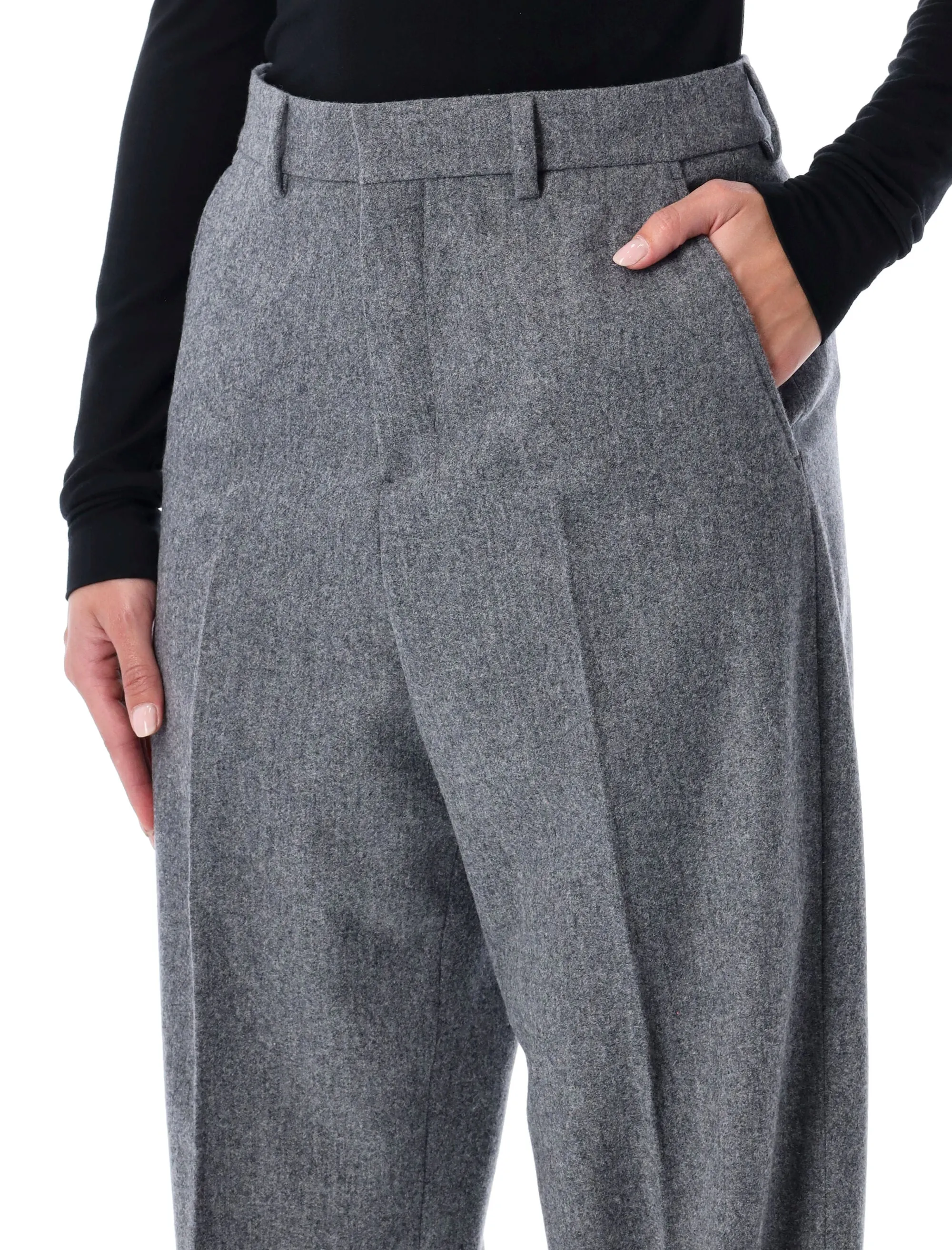 AMI PARIS WOOL WIDE-LEG TROUSERS sold by Lord & Taylor product image thumbnail 3