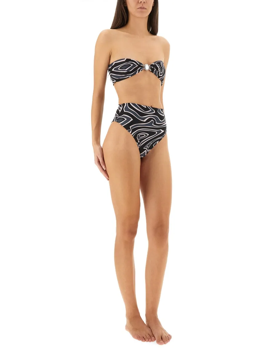 MAZE PRINT BANDEAU BIKINI TOP sold by Lord & Taylor product image thumbnail 2