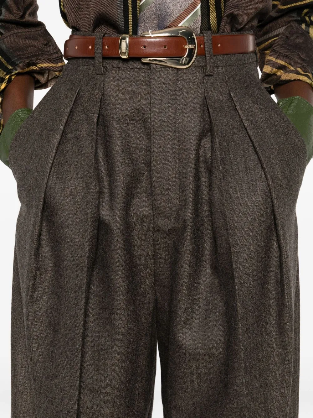 WOOL WIDE LEG PANTS sold by Lord & Taylor product image thumbnail 4