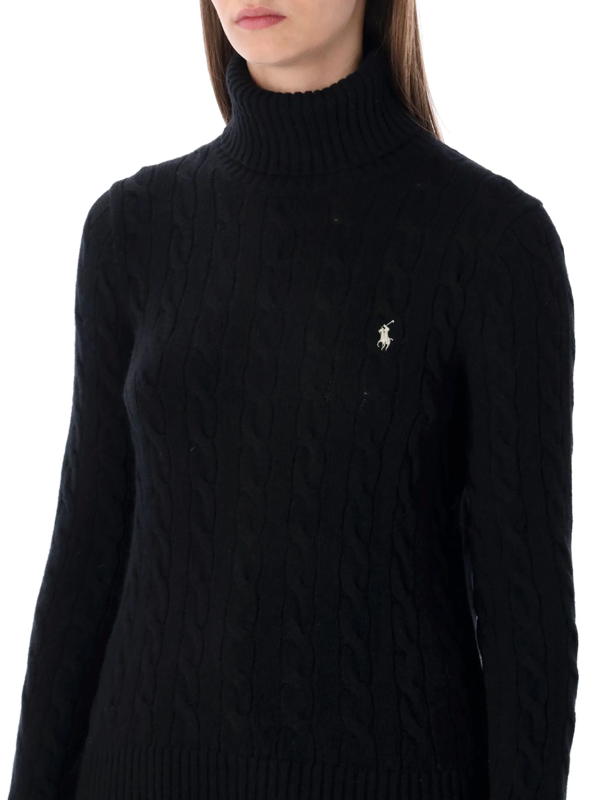 CABLE-KNIT ROLL NECK JUMPER sold by Lord & Taylor product image thumbnail 3