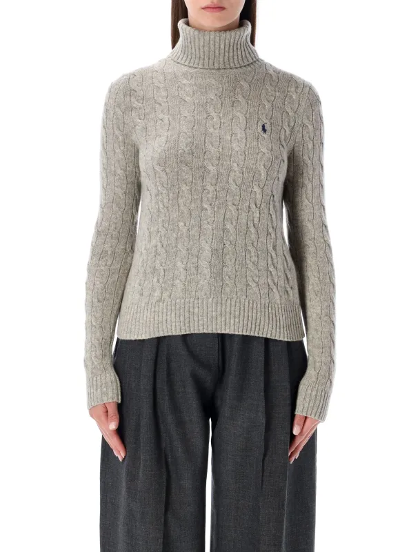 CABLE-KNIT ROLL NECK JUMPER sold by Lord & Taylor