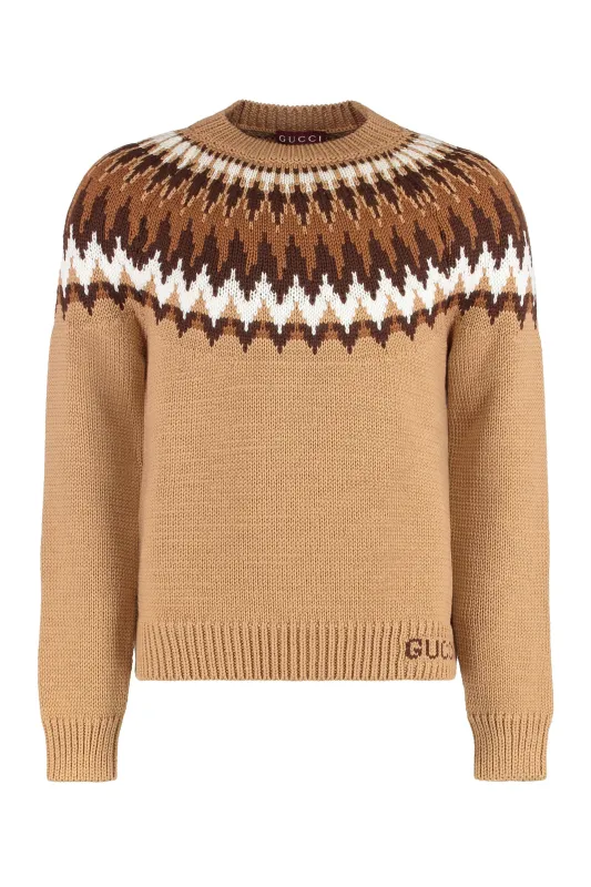 SWEATER WITH ROUND NECK IN WOOL sold by Lord & Taylor