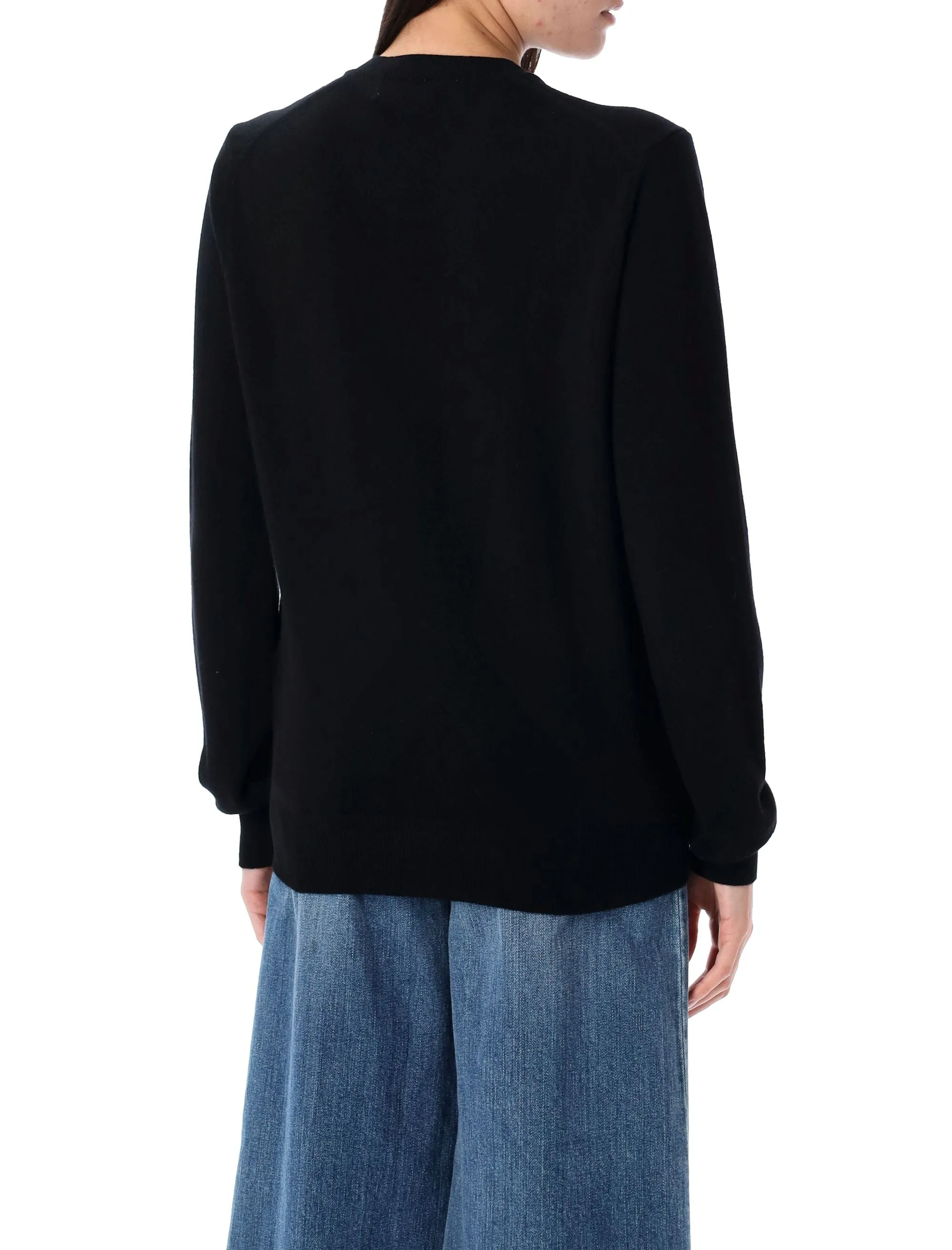 RED HEART PATCH CARDIGAN sold by Lord & Taylor product image thumbnail 2