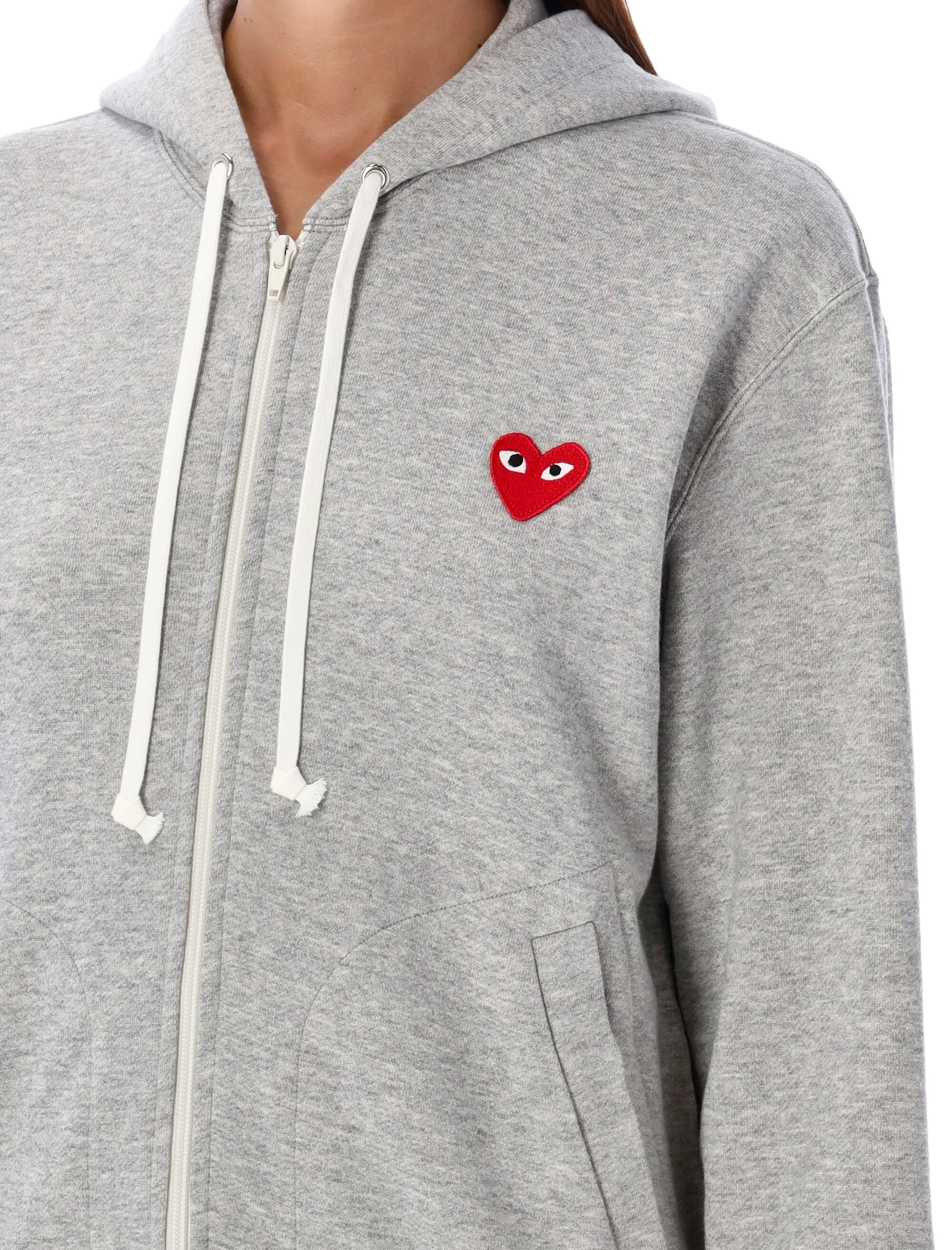 RED HEART ZIPPED HOODIE sold by Lord & Taylor product image thumbnail 3