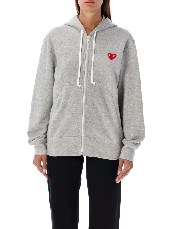 RED HEART ZIPPED HOODIE sold by Lord & Taylor