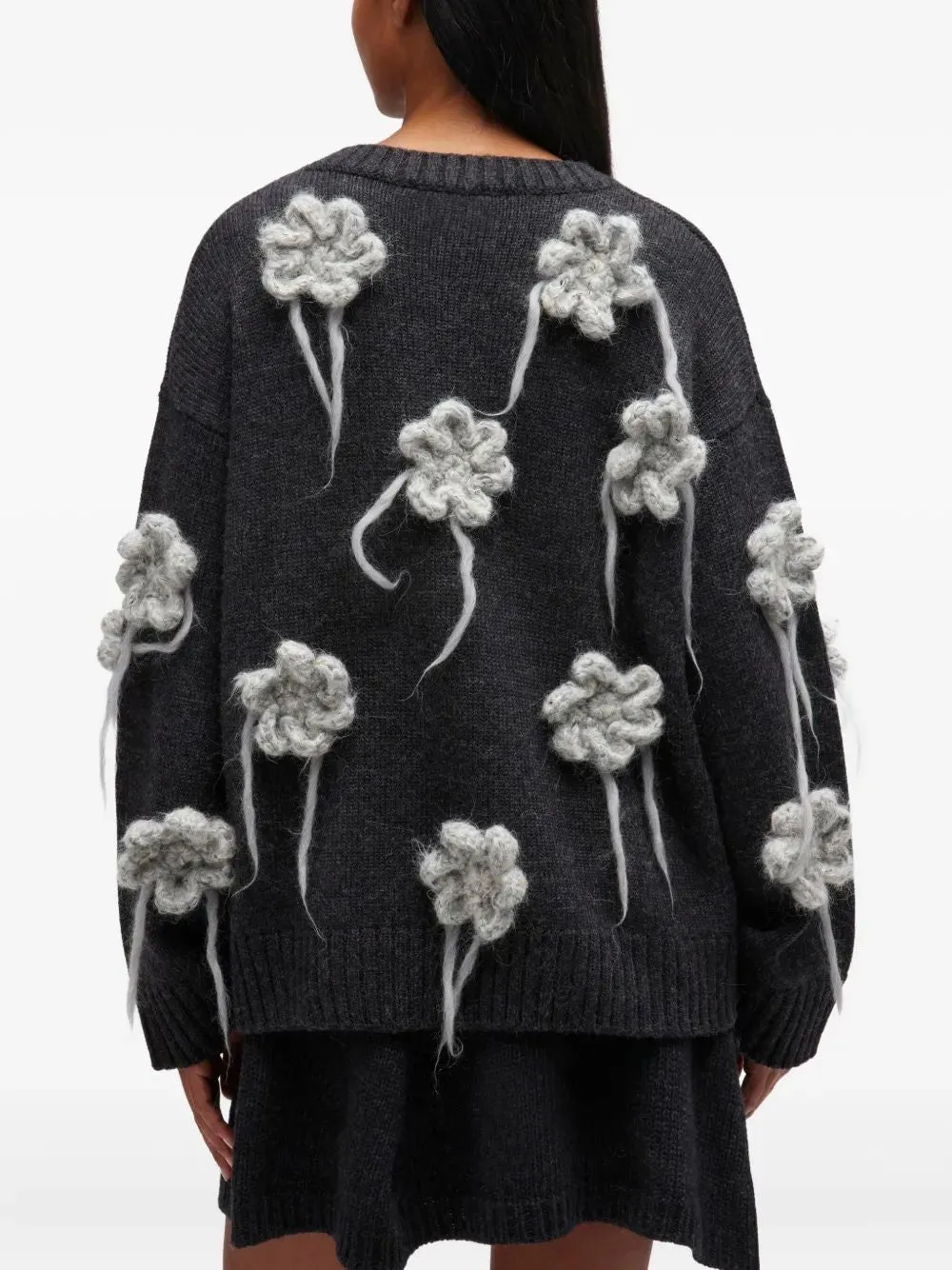 FLOWER CROCHET SWEATER sold by Lord & Taylor product image thumbnail 4