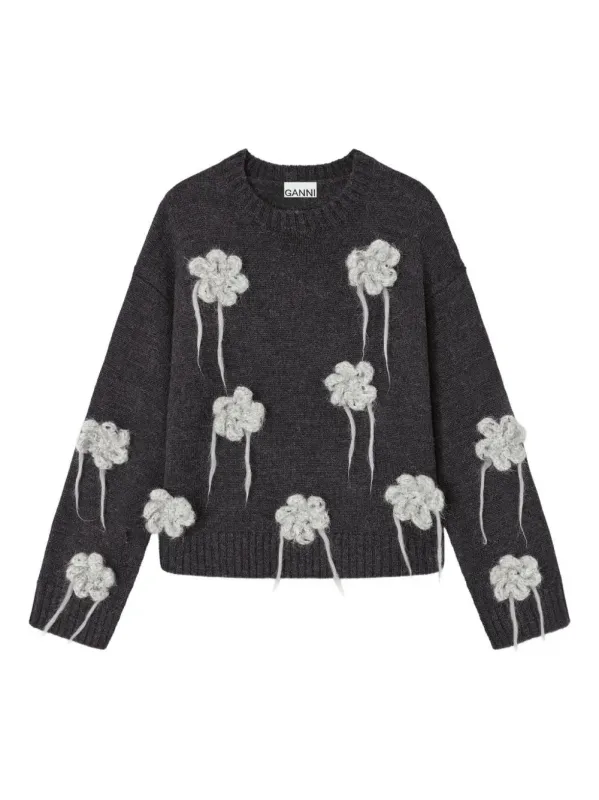 FLOWER CROCHET SWEATER sold by Lord & Taylor