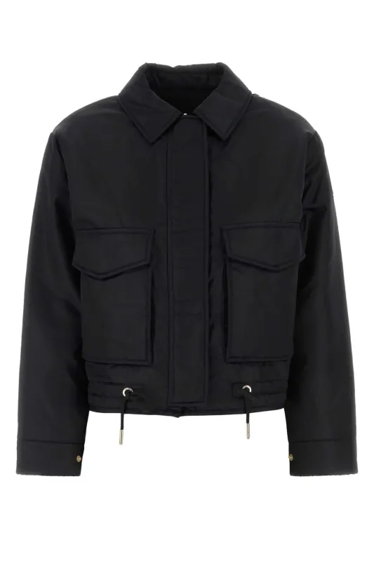 BLACK NYLON DOWN JACKET sold by Lord & Taylor