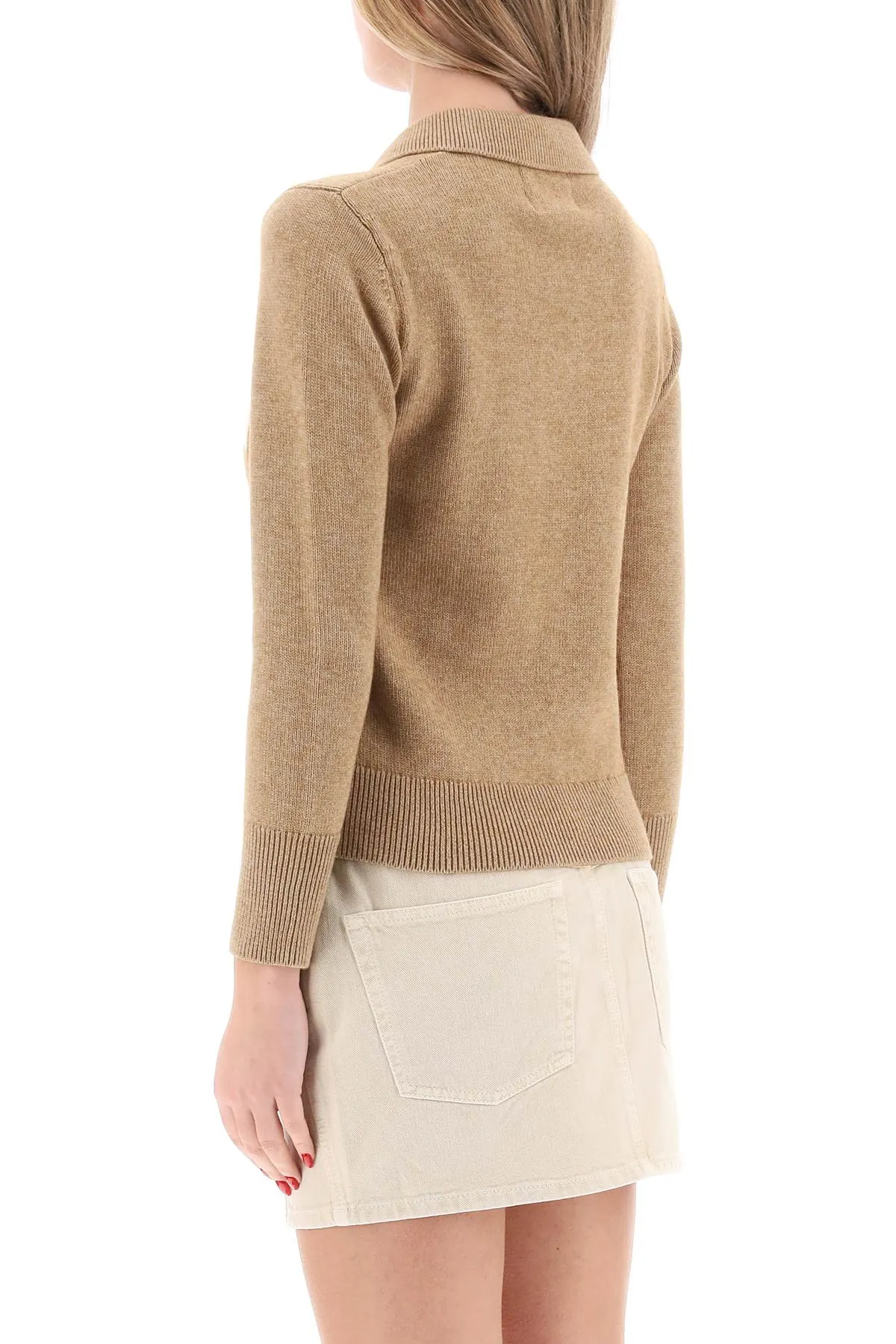 MELANGE BISCUIT COTTON BLEND NOLA POLO SHIRT sold by Lord & Taylor product image thumbnail 3