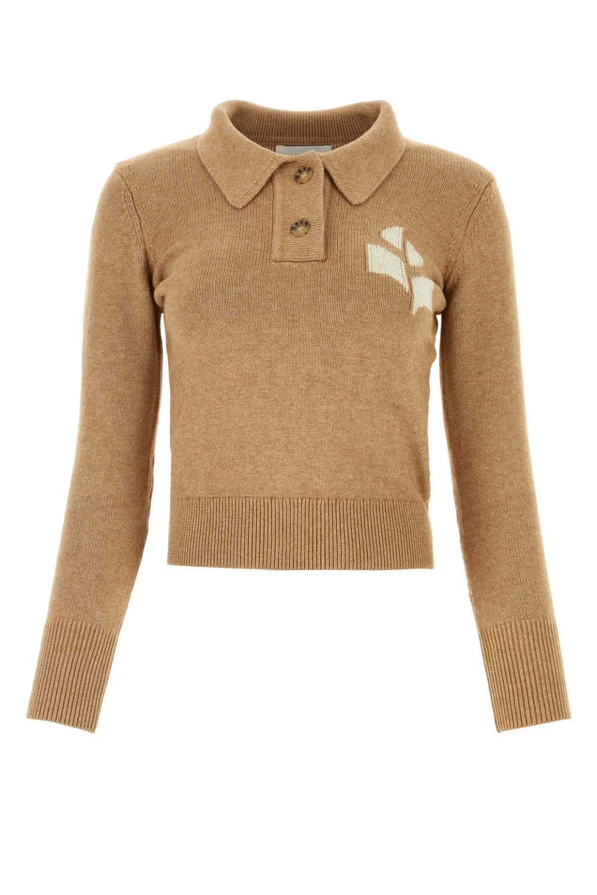 MELANGE BISCUIT COTTON BLEND NOLA POLO SHIRT sold by Lord & Taylor
