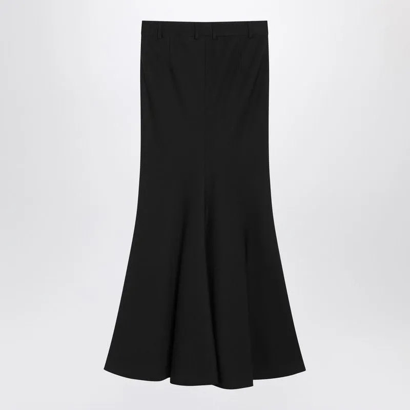 BLACK STRETCH WOOL SKIRT sold by Lord & Taylor product image thumbnail 2