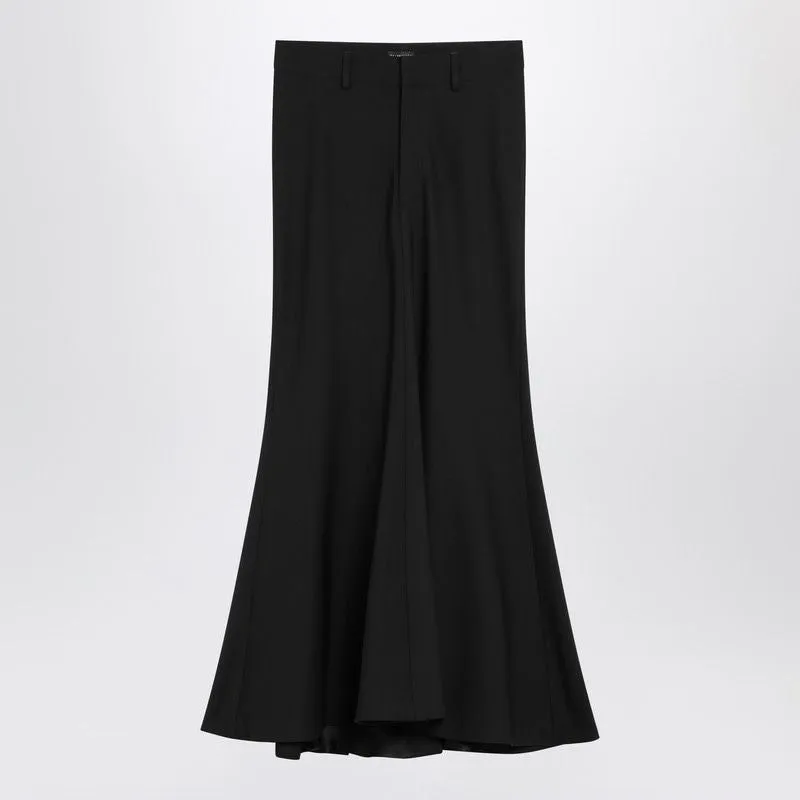 BLACK STRETCH WOOL SKIRT sold by Lord & Taylor