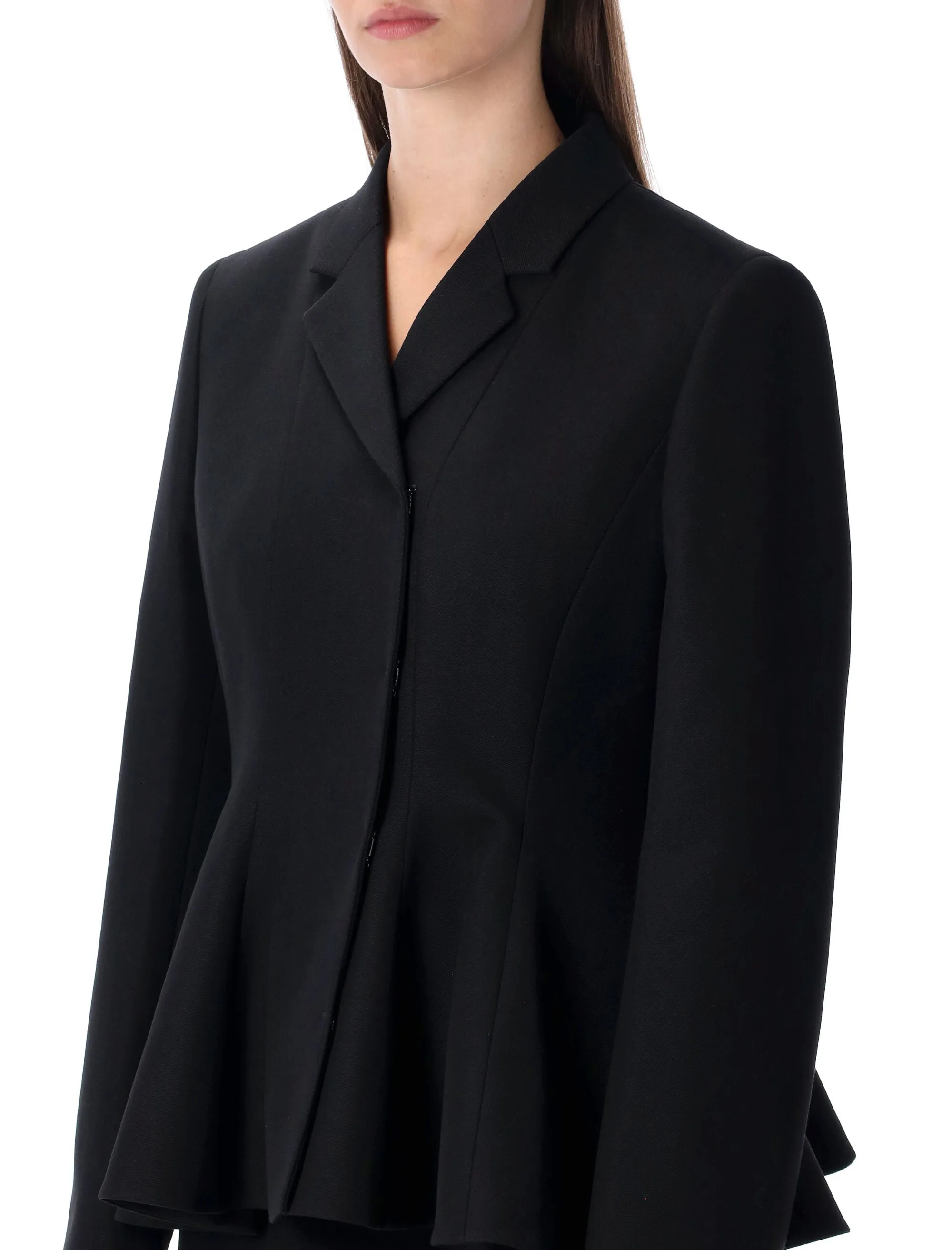 BLACK GRAIN DE POUDRE WOOL JACKET sold by Lord & Taylor product image thumbnail 3