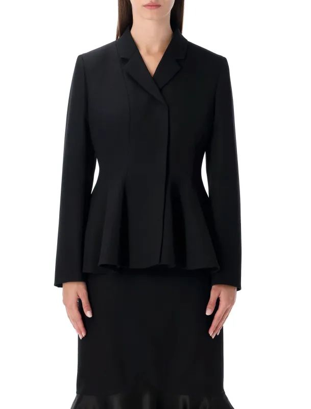 BLACK GRAIN DE POUDRE WOOL JACKET sold by Lord & Taylor