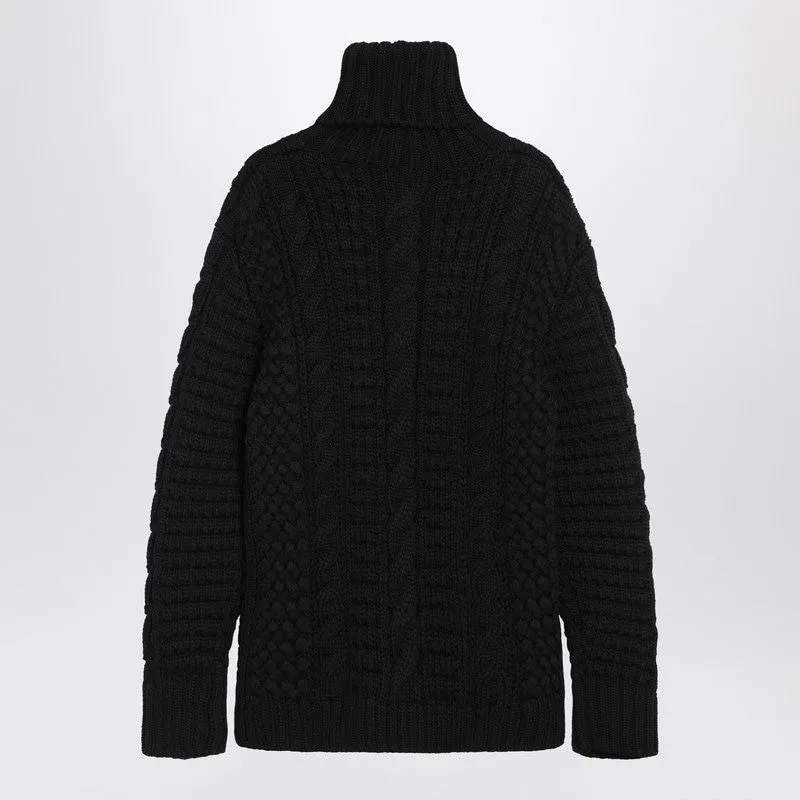 BLACK WOOL TURTLENECK SWEATER sold by Lord & Taylor product image thumbnail 2
