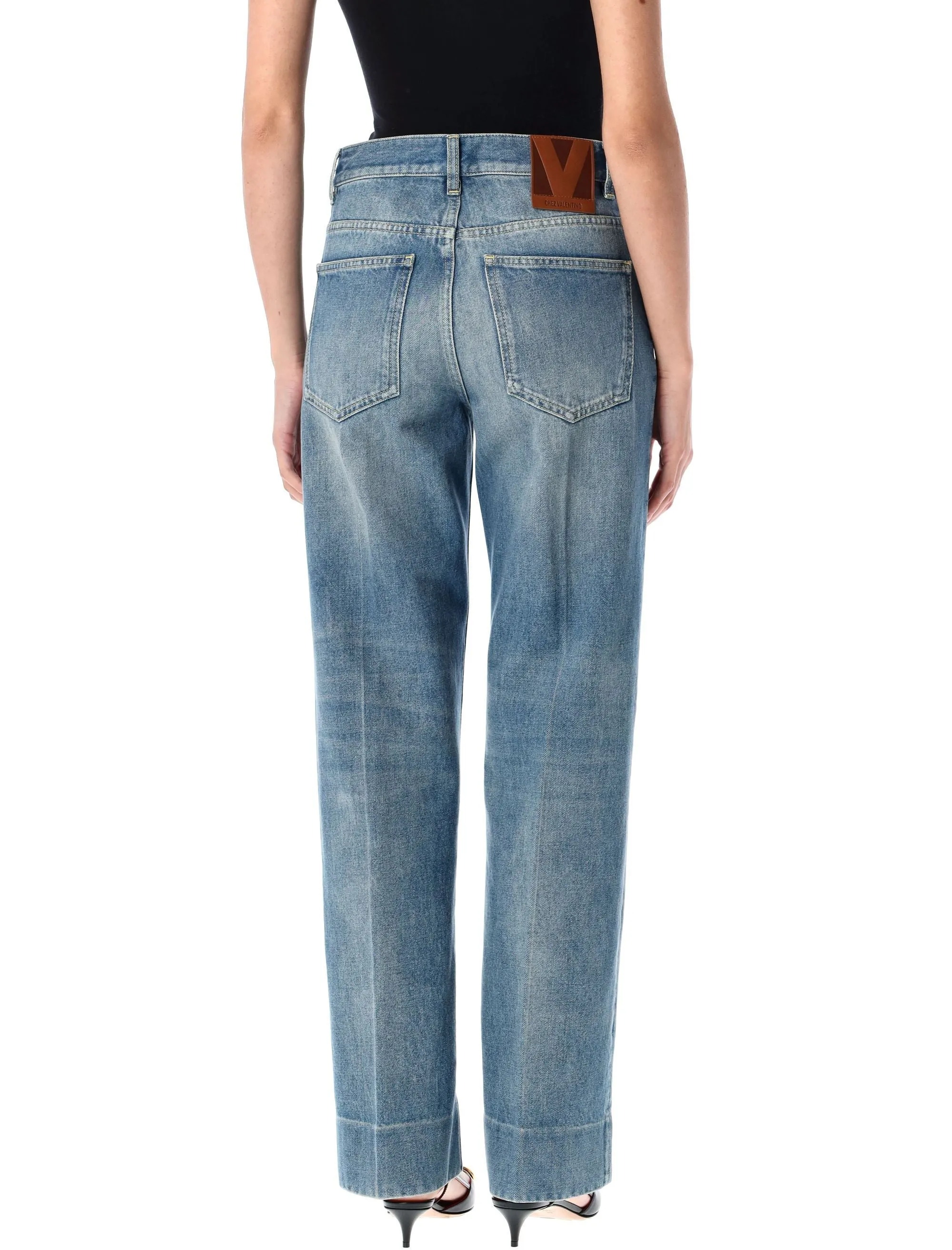 CHEZ VALENTINO DENIM PANTS sold by Lord & Taylor product image thumbnail 2