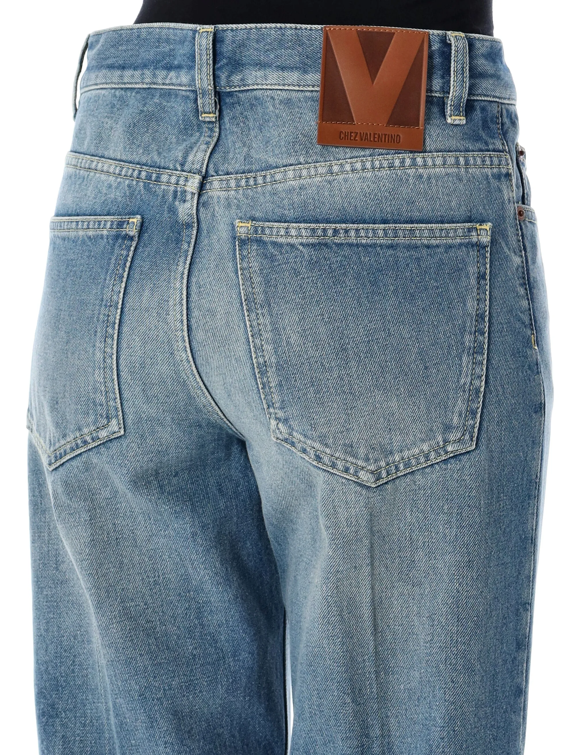 CHEZ VALENTINO DENIM PANTS sold by Lord & Taylor product image thumbnail 3