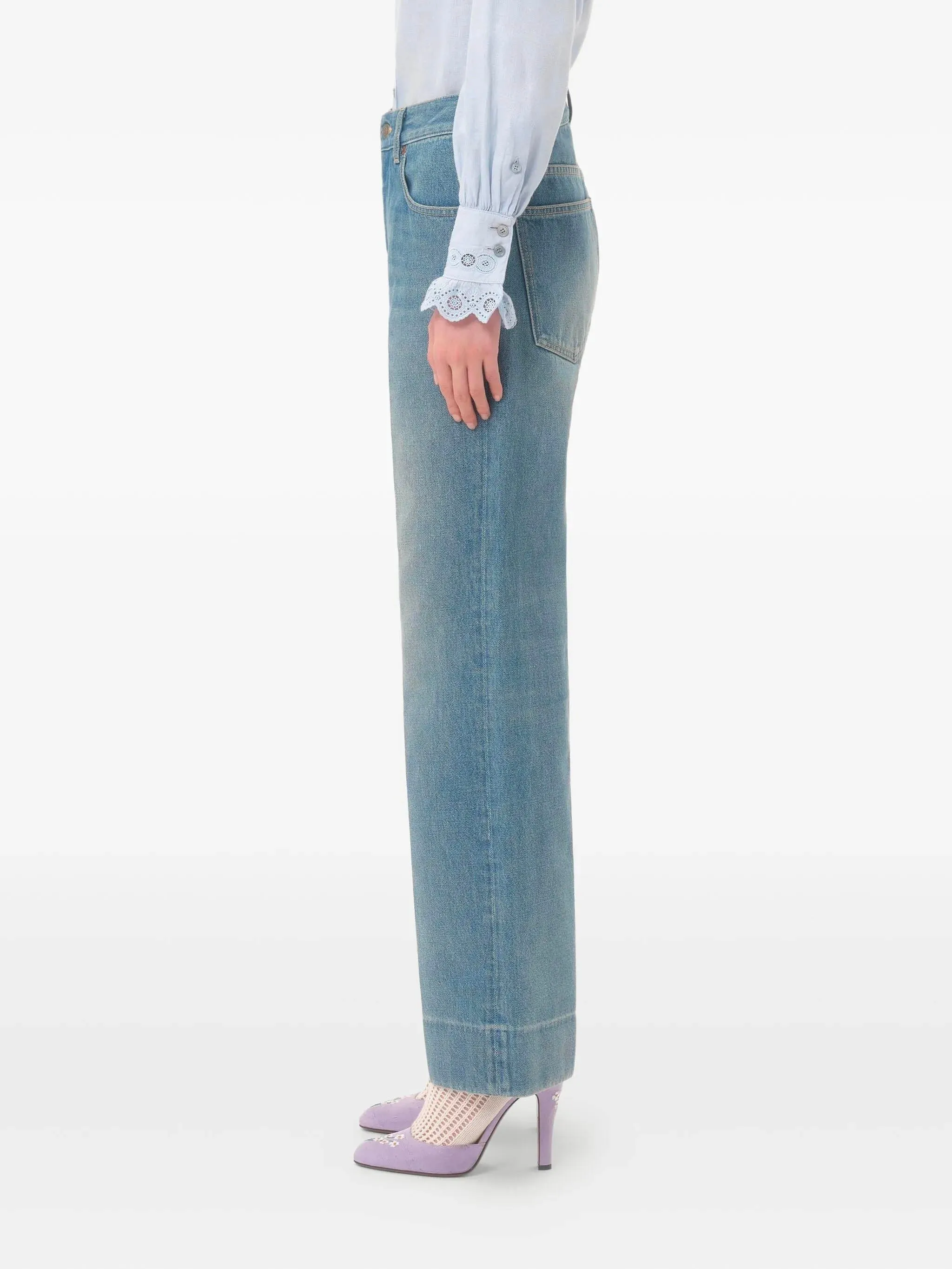 CHEZ VALENTINO DENIM PANTS sold by Lord & Taylor product image thumbnail 4