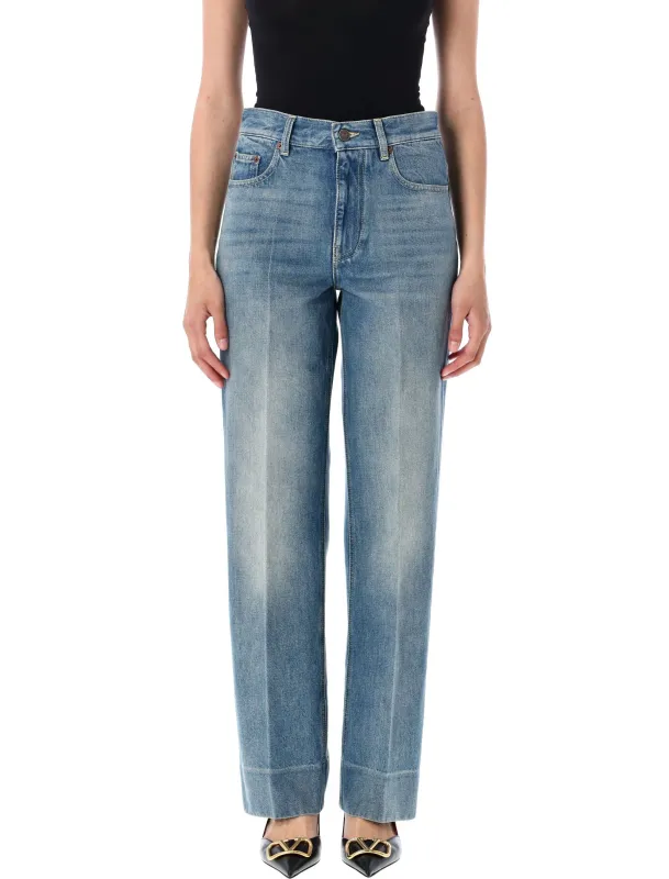 CHEZ VALENTINO DENIM PANTS sold by Lord & Taylor