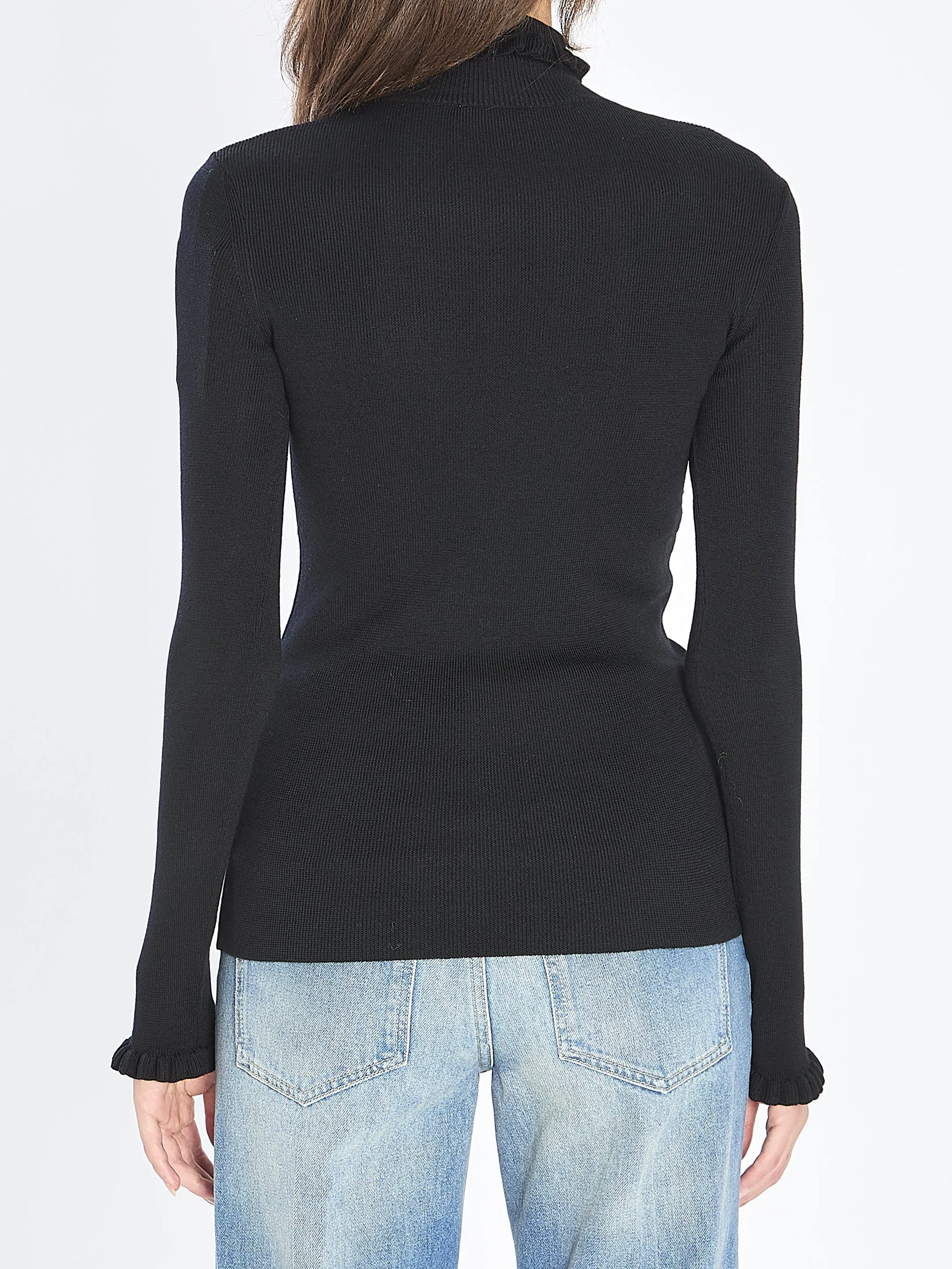 TURTLENECK WITH RUFFLES sold by Lord & Taylor product image thumbnail 4
