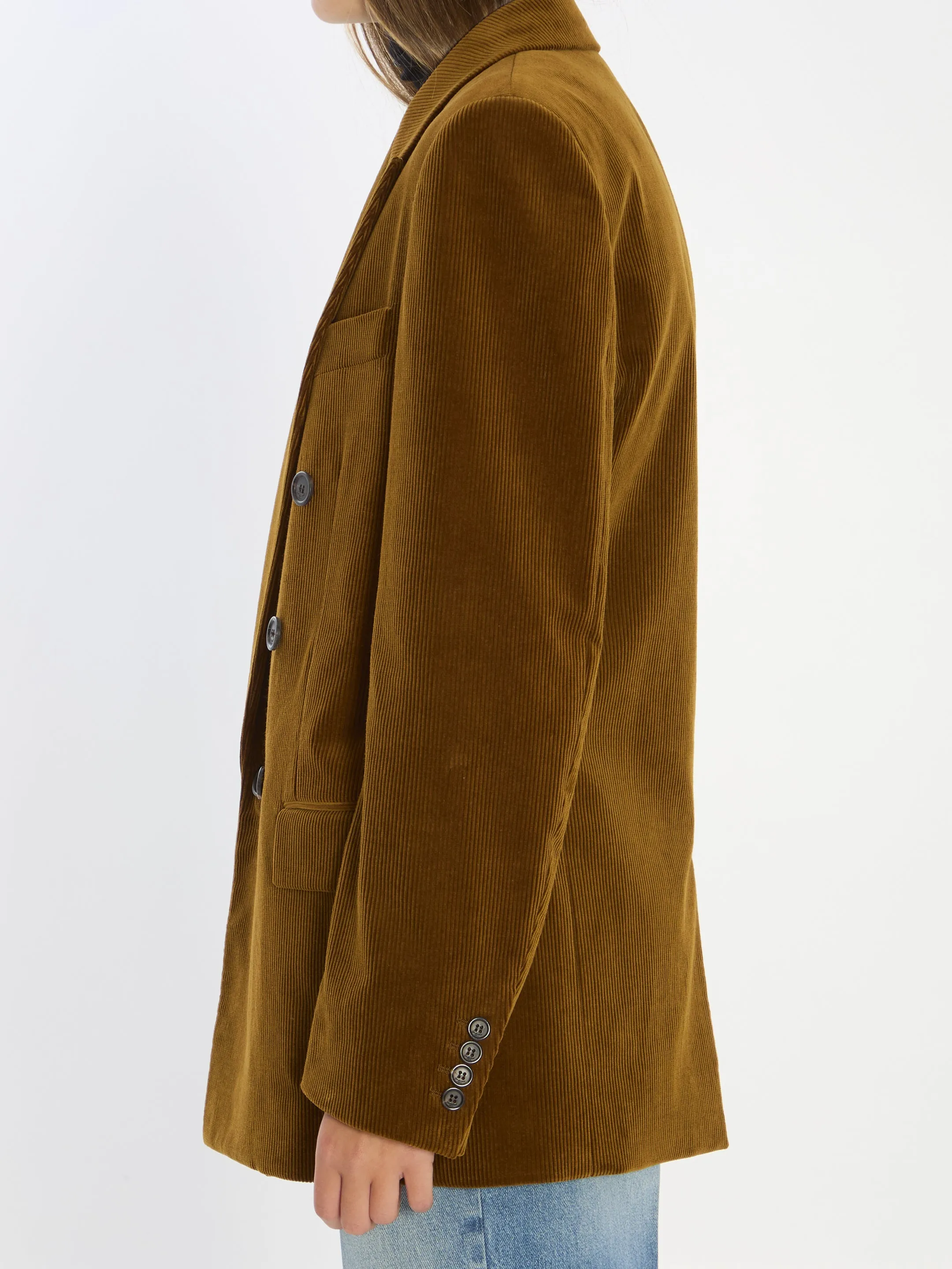 CORDUROY DOUBLE-BREASTED JACKET sold by Lord & Taylor product image thumbnail 3