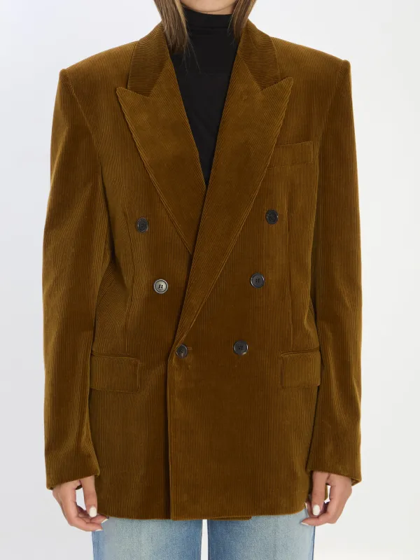 CORDUROY DOUBLE-BREASTED JACKET sold by Lord & Taylor