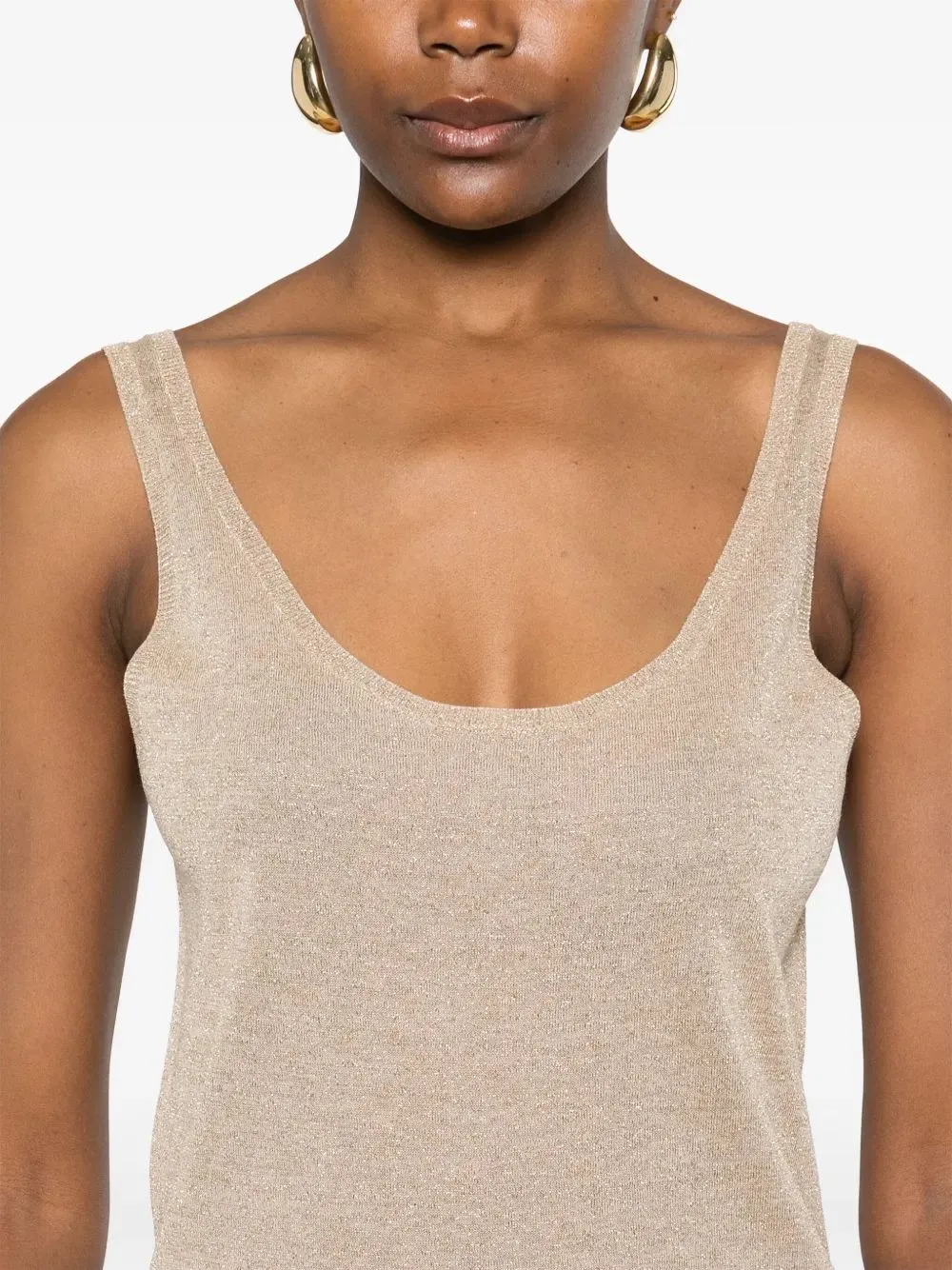LUREX KNIT TANK TOP sold by Lord & Taylor product image thumbnail 3