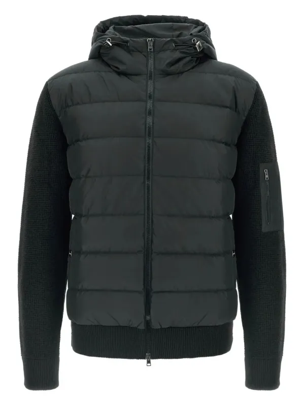 PADDED BOMBER JACKET WITH WOOL SLEEVES sold by Lord & Taylor
