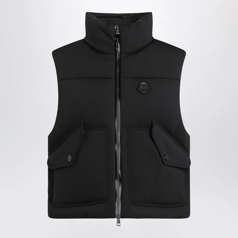 BLACK PADDED ZIP VEST sold by Lord & Taylor