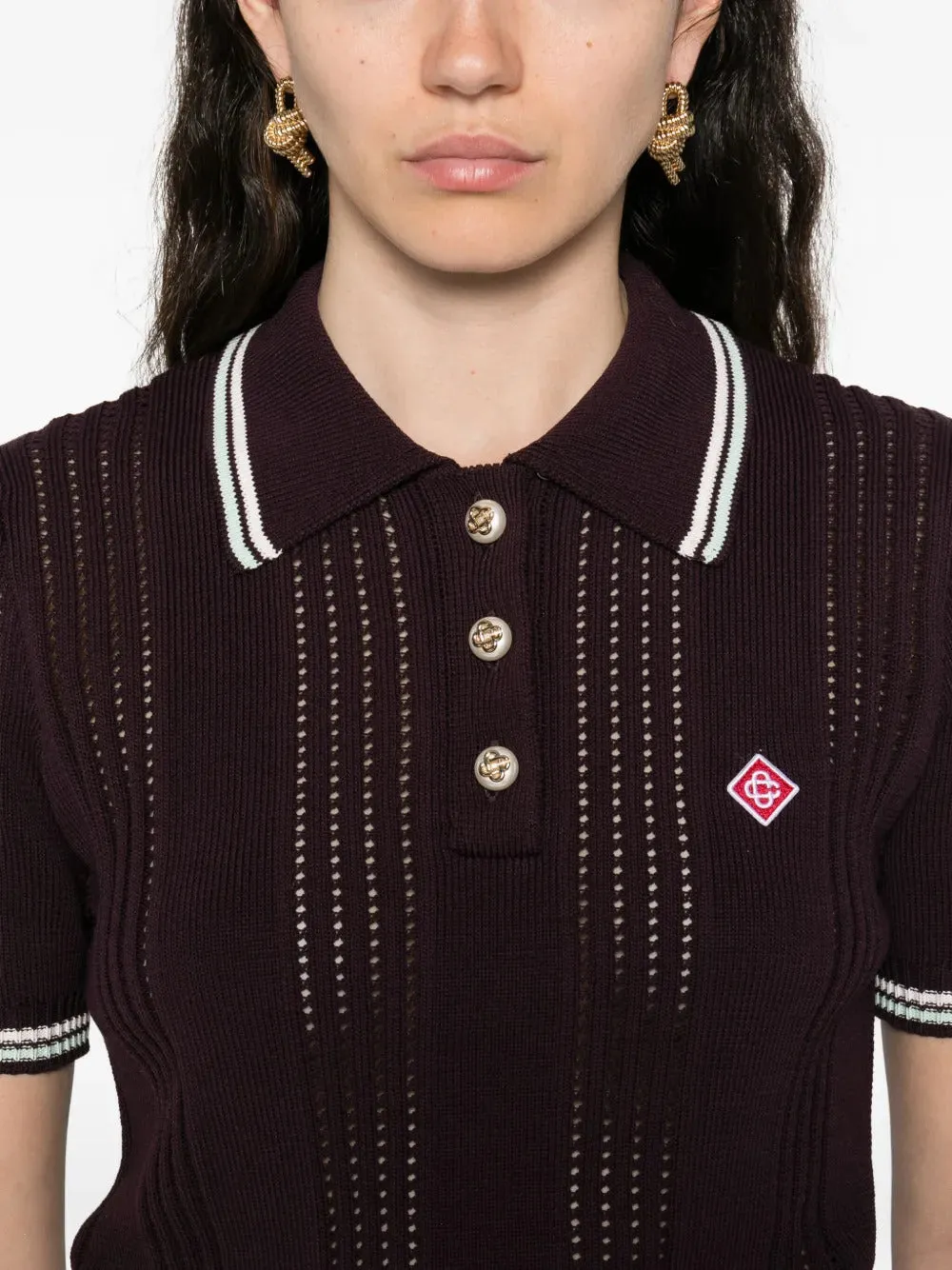 SHORT-SLEEVED POLO SHIRT IN COTTON KNIT sold by Lord & Taylor product image thumbnail 5