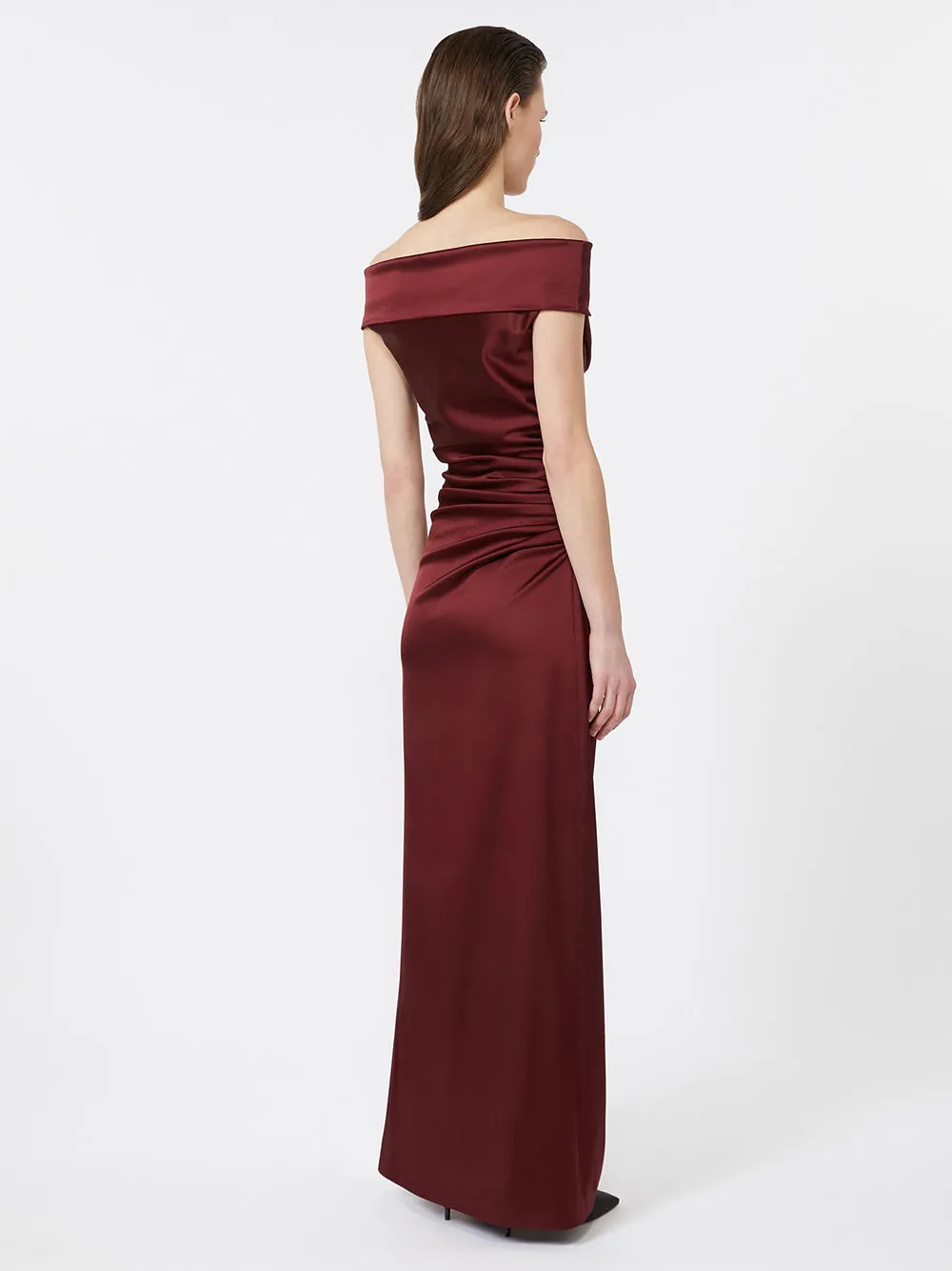 LONG STRETCH SATIN DRESS sold by Lord & Taylor product image thumbnail 3