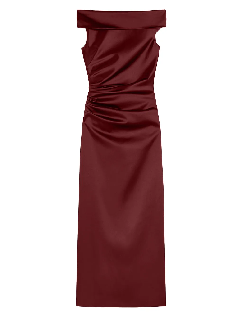 LONG STRETCH SATIN DRESS sold by Lord & Taylor