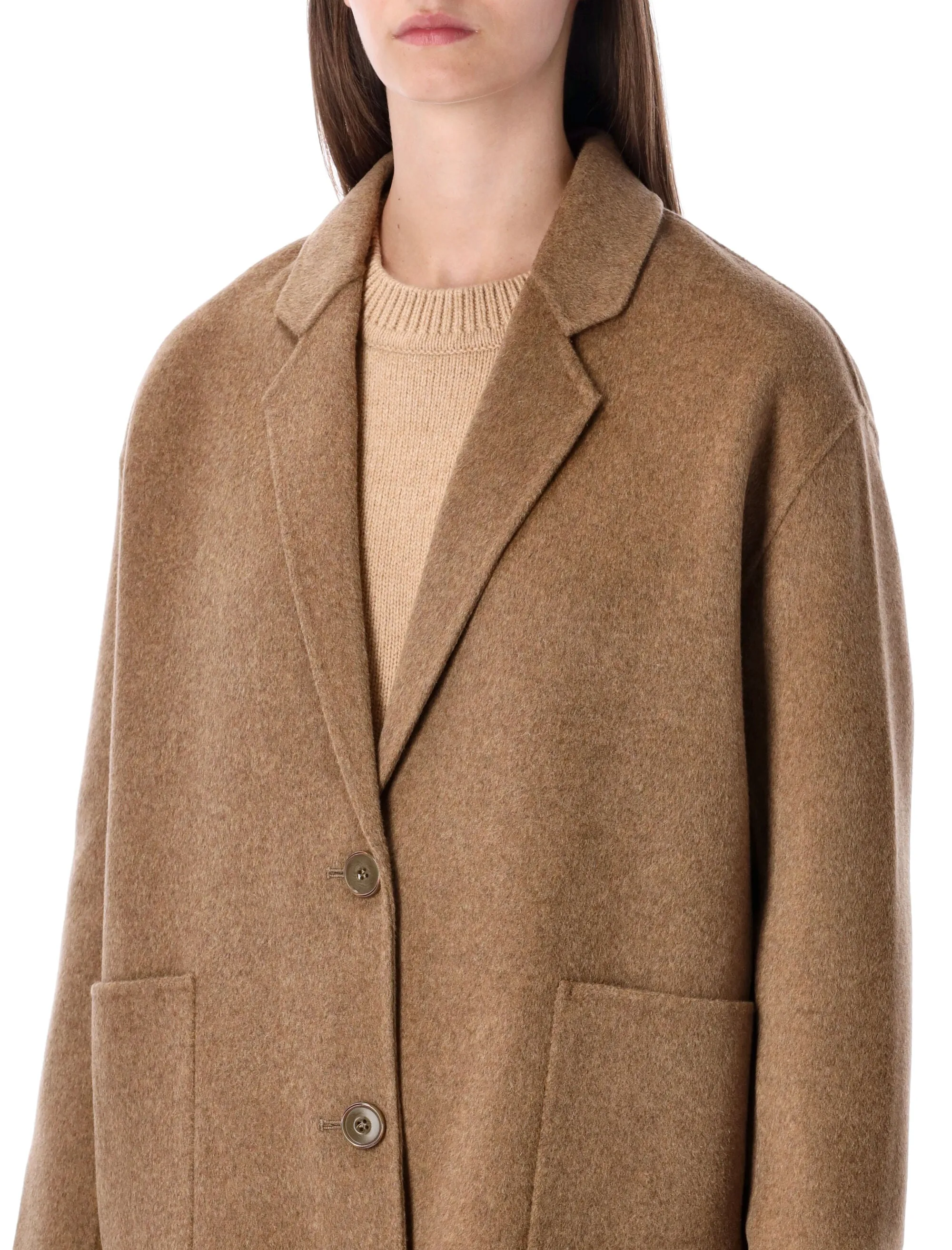 CAMEL WOOL JACKET WITH LOOSE FIT sold by Lord & Taylor product image thumbnail 3