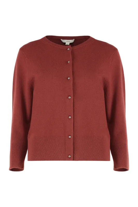 RED DARK CARDIGAN, ELEGANT AND VERSATILE. sold by Lord & Taylor