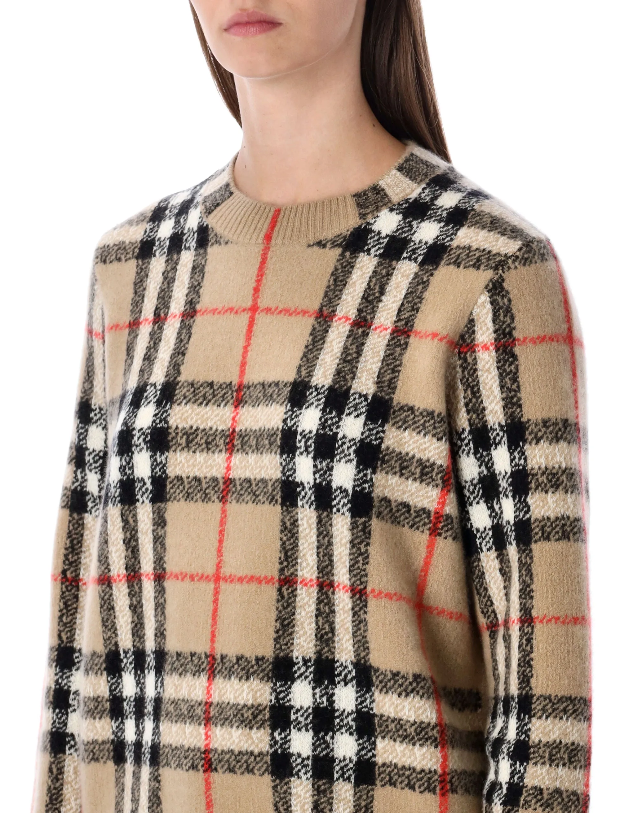 BURBERRY LONDON CHECK WOOL-CASHMERE SWEATER sold by Lord & Taylor product image thumbnail 3